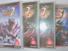 PSP　モンハン　4枚セット　モンスターハンターポータブル 2nd