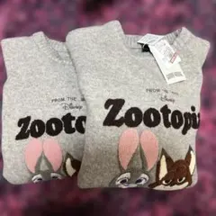 Zootopia セーター ディズニーキャラクター　M、L 2枚セットのサムネイル