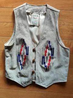 LISCH 刺繍入りグレーベスト サイズ11