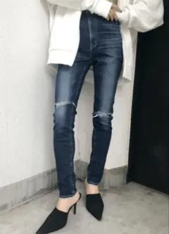 GYDA ダメージH/W スキニーデニムパンツ