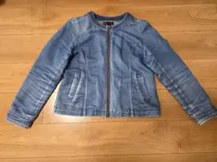 デニムブルー ジップアップジャケット Lサイズ