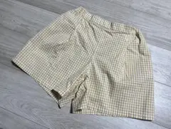 美品 ユニクロ チェック柄 ショートパンツ 160