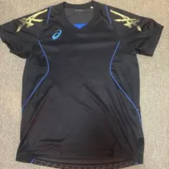 アシックス (ASICS) Vネックゲームシャツ 卓球 ユニフォーム Mサイズのサムネイル