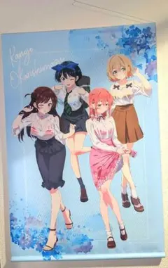 彼女、お借りします かのかり eeo くじ タペストリー 集合デザイン 