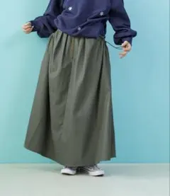 niko and...新品4WAYヘリンボンキャミスカート＊カーキMサイズ