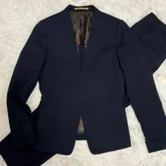 オリヒカ ライム ノーカラー パンツ スーツ セットアップ 洗える 近年モデル③