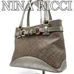 ニナリッチ ハンドバッグ ベルトデザイン ジラフ柄 PVC NINA RICCIのサムネイル