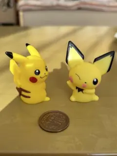 ポケモンキッズ ポケモン指人形 ピカチュウ、ピチュー2体セット