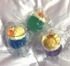 喫茶あそび クリームソーダ ミニチュア フィギュア ガチャ カプセルトイ セット