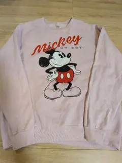 90s ミッキーマウス スウェット ピンク ディズニー XL ビックサイズ