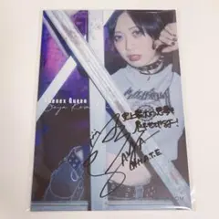 スターダム上谷沙也選手 クイーンズクエスト時代オーバーマスク 直筆サイン生写真 スターダム上谷沙也選手 クイーンズクエスト時代オーバーマスク 直筆