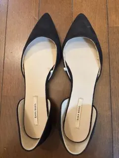 ZARAブラック フラットシューズ　サイズ36