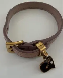 miu miu レザー ブレスレット ピンクのサムネイル