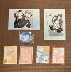 【アオのハコ展 】ポストカード ・ステッカー ＆　缶バッチ