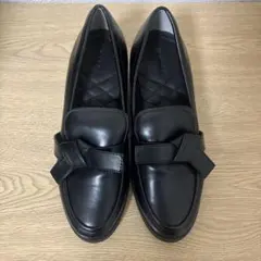【美品】RANDA ランダ　ブラックレザーローファー 24.5cmのサムネイル