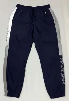 PROCLUB ナイロンパンツ ネイビー×グレー 美品　 Sサイズ　プロクラブのサムネイル