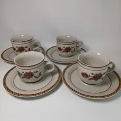 SangoCHINA “インディアンツリー” カップ&ソーサー4個組【訳有り】