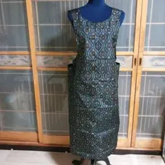 着物リメイク大島紬ジャンパースカートワンピースを作っちゃいました。