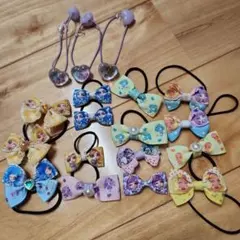 プリキュアキャラクター柄　中古ヘアゴム セット 多数　16点+オマケ2点