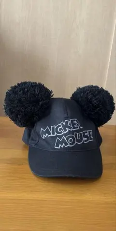 ミッキーマウス ポンポン付きキャップ　帽子　ディズニー