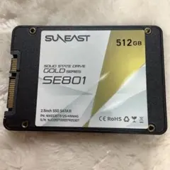 SUNEAEST 512GB GOLDシリーズ SE801 内蔵型SSDのサムネイル