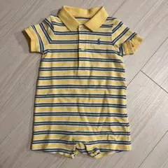 ラルフローレン ベビー ロンパース 3M 60半袖 ボーダー