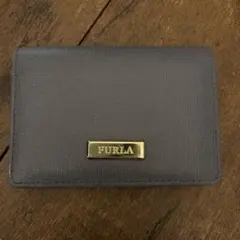 FURLA 薄い水色 名刺入れ 女性用