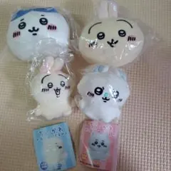 ちいかわ お座りぬいぐるみ モモンガ うさぎ フェイスマスコット