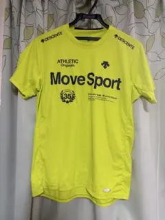 DESCENTE Move Sport Tシャツ 蛍光イエロー