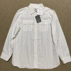 スーナウーナ 麻混 ポケット付 オーバー ブラウス 未使用