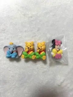 ディズニーガチャ　カプセルトイ （ウィズリボン）４点セット