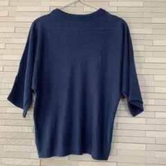 無印　リネン　ボートネック　カットソー