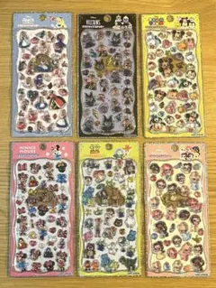 正規品　プチドロップステッカー　ディズニー 6枚セット　アリス　ミニー他