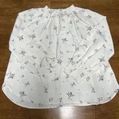 花柄 長袖 ブラウス リボンネックのサムネイル