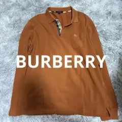 Burberry London 長袖ポロシャツ オレンジ L