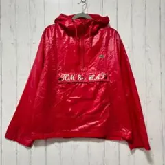 超希少・一点物　アイゾッド ラコステ 80s ヴィンテージ アノラック 刺繍 赤