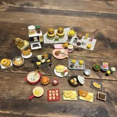 【リラックマ】ミニチュアセットだらりんあったかごはんシリーズ+ 小物 リーメント