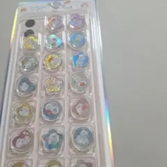 【正規品】カミオジャパン　おはじきシール　シマエナガ　グロッシーステッカー