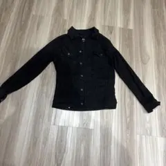 ZARA ブラック デニムジャケット ボタン付き
