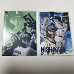ライオンズ　グルメカード　西川愛也選手　2枚セット　匿名配送