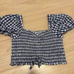 ZARA チェックトップス