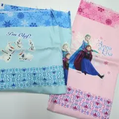 アナと雪の女王 生地　ハギレ 2点セット