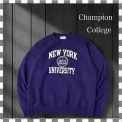 2464/チャンピオン ニューヨーク大学 カレッジプリント スウェット L