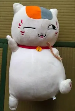 夏目友人帳 ニャンコ先生 だるま ぬいぐるみ ふくよこい 赤 未使用タグ