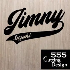 JIMNY レトロリボン カッティングステッカー黒