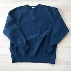 GU ジーユー　ヘビーウェイトスウェットプルオーバー　XL ブルーグリーン裏起毛