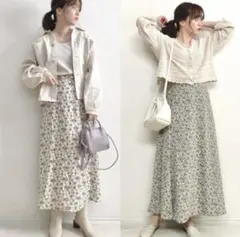 【美品】春色 ロングスカート 2枚セット