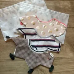 【匿名配送】記名なし　MARLMARL スタイ　3枚セット　おまけ付き