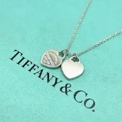 美品　ティファニー　リターントゥ　ダブルハート　ネックレス　シルバー　925