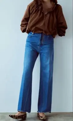 GALLARDAGALANTE パッチワークストレートデニムのサムネイル